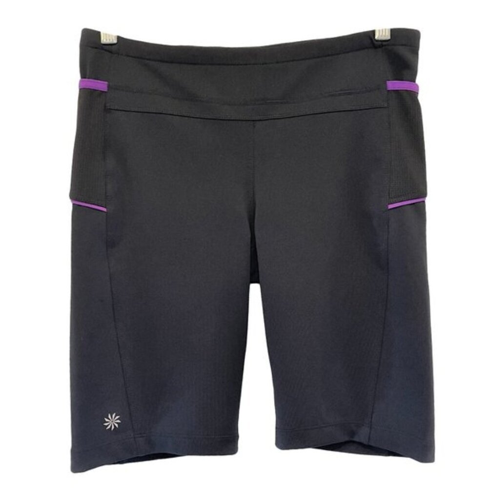 Athleta Presto Bermuda compression biking cycling running shorts size small - Picture 3 of 10